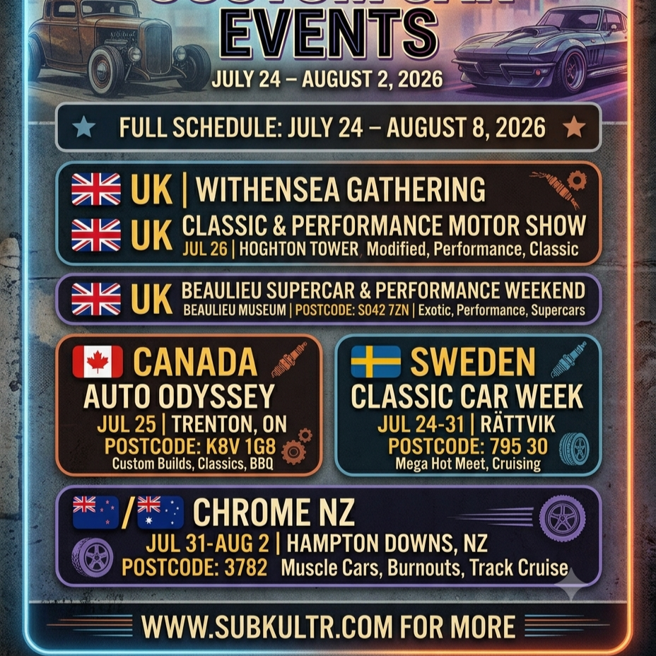 Up and coming car shows